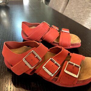 Fluevog Elsie Strappy Buckled Sandal